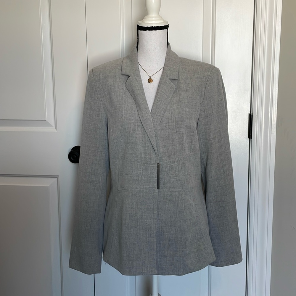 Calvin Klein gray workware blazer size 10